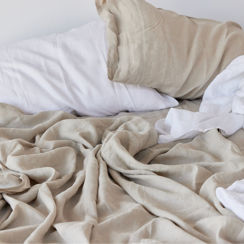 Avocado Organic Linen Sheets by Avocado — European Flax Linen Plain Weave sheets