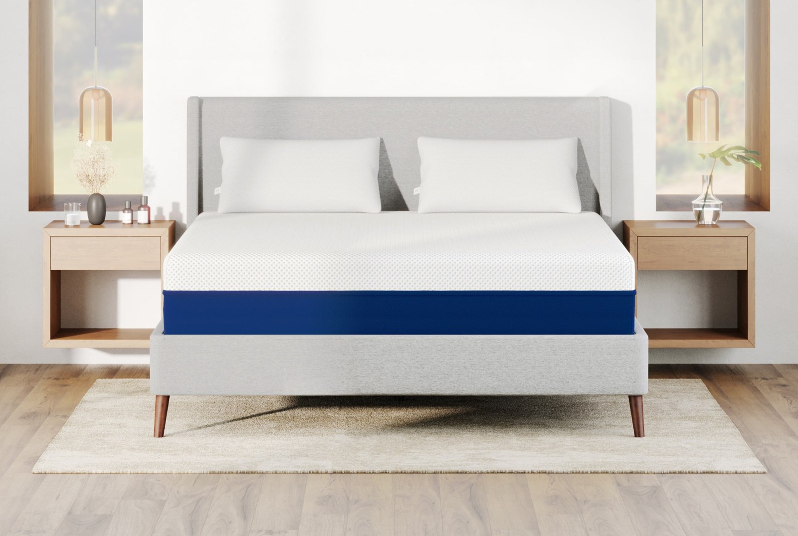 Close view of the Amerisleep AS1 cover and comfort layers