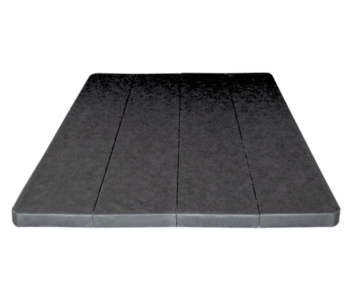 Close view of the Big Fig Mattress cover and comfort layers