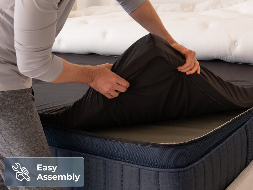 Brooklyn Bedding ThermoBalance Elite mattress styled in a bedroom