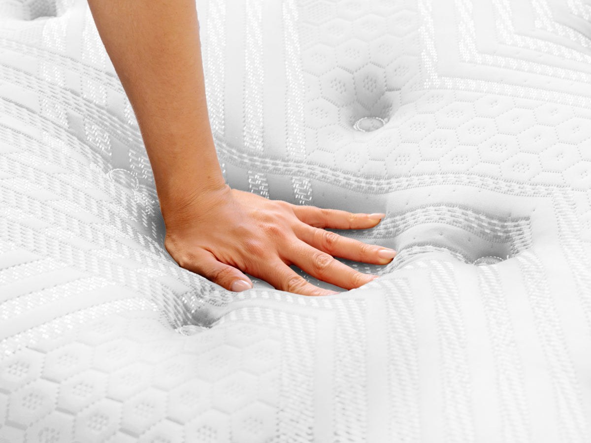 Brooklyn Bedding ThermoBalance LX mattress photographed from the side