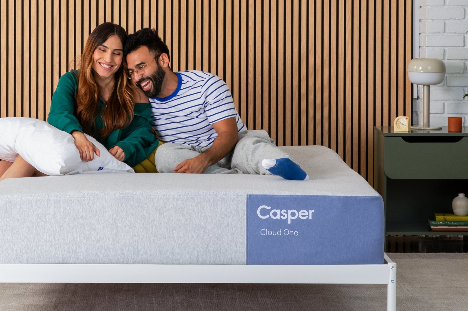 Casper Cloud One mattress styled in a bedroom