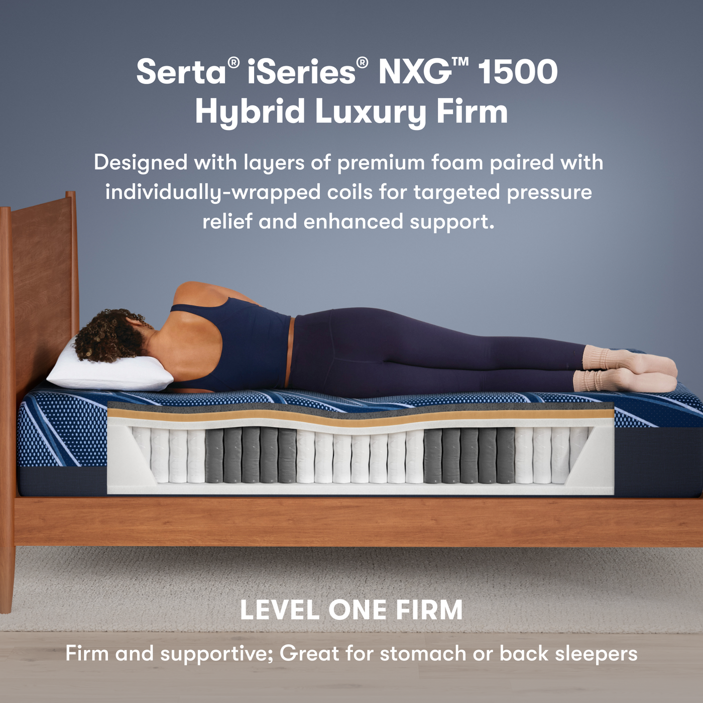 Serta iSeries NXG 1500 Hybrid Firm official product photo 4
