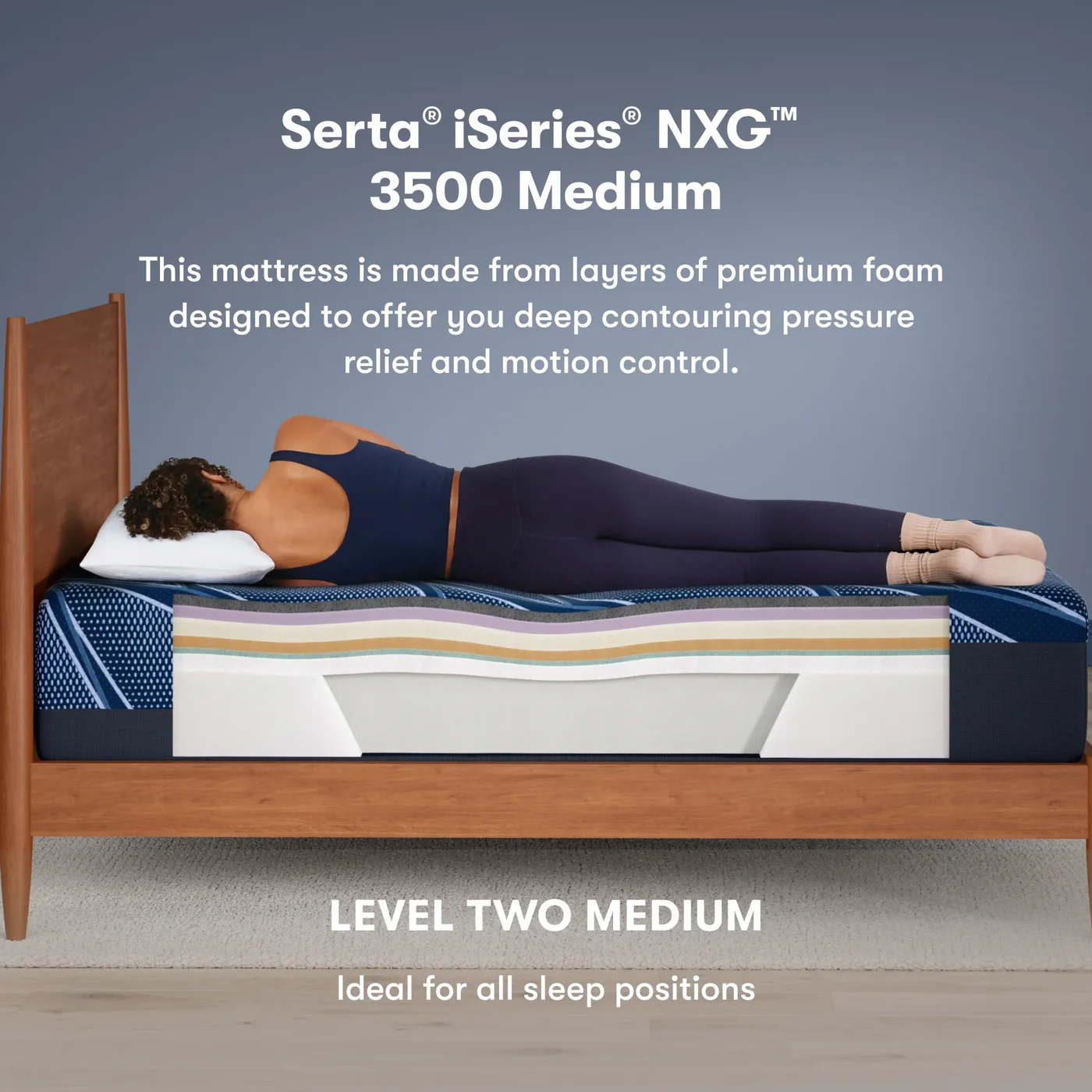 Serta iSeries NXG 3500 Medium Foam official product photo 4