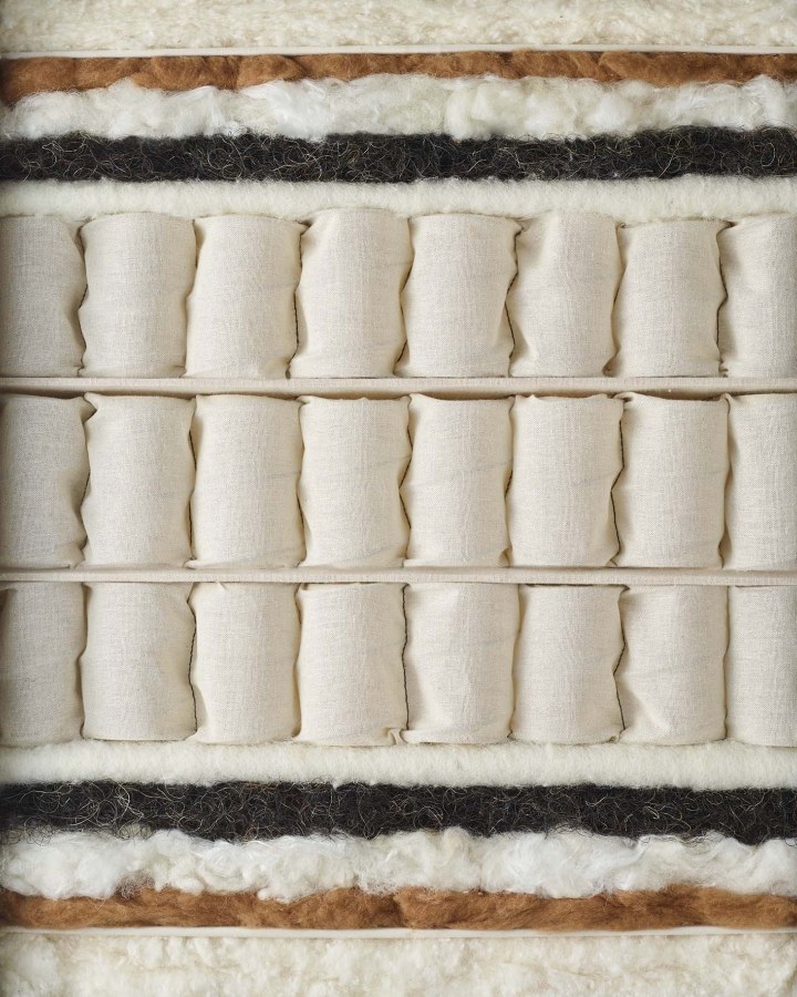 Vispring Diamond Majesty mattress photographed from the side