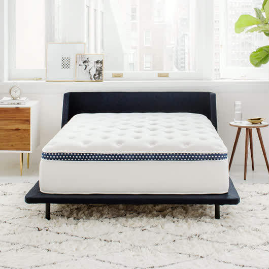 WinkBed construction diagram showing the euro pillow top and coil layers