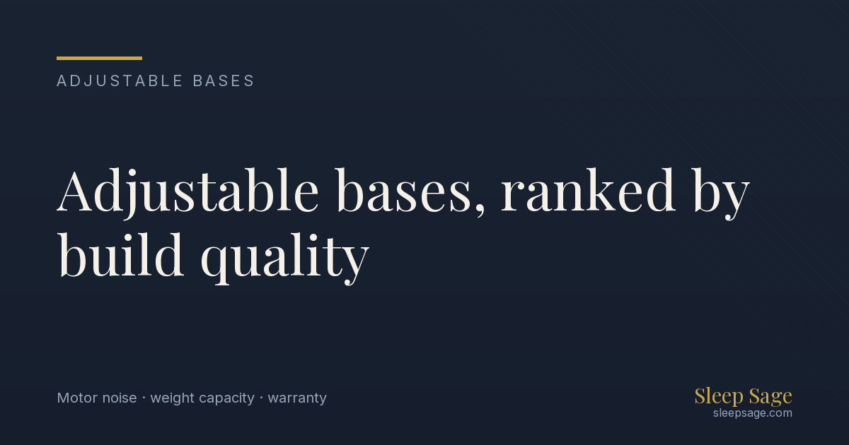 Best Adjustable Bases 2026 - Expert Reviews & Ratings | Sleep Sage